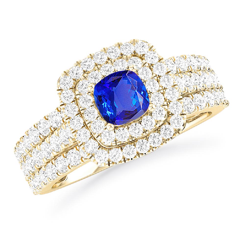 Yellow Gold - Tanzanite