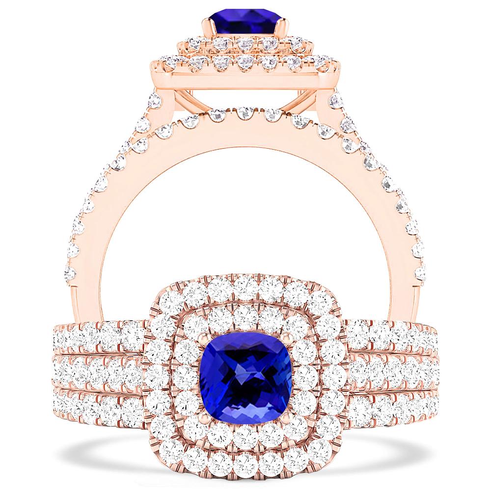 Rose Gold - Tanzanite