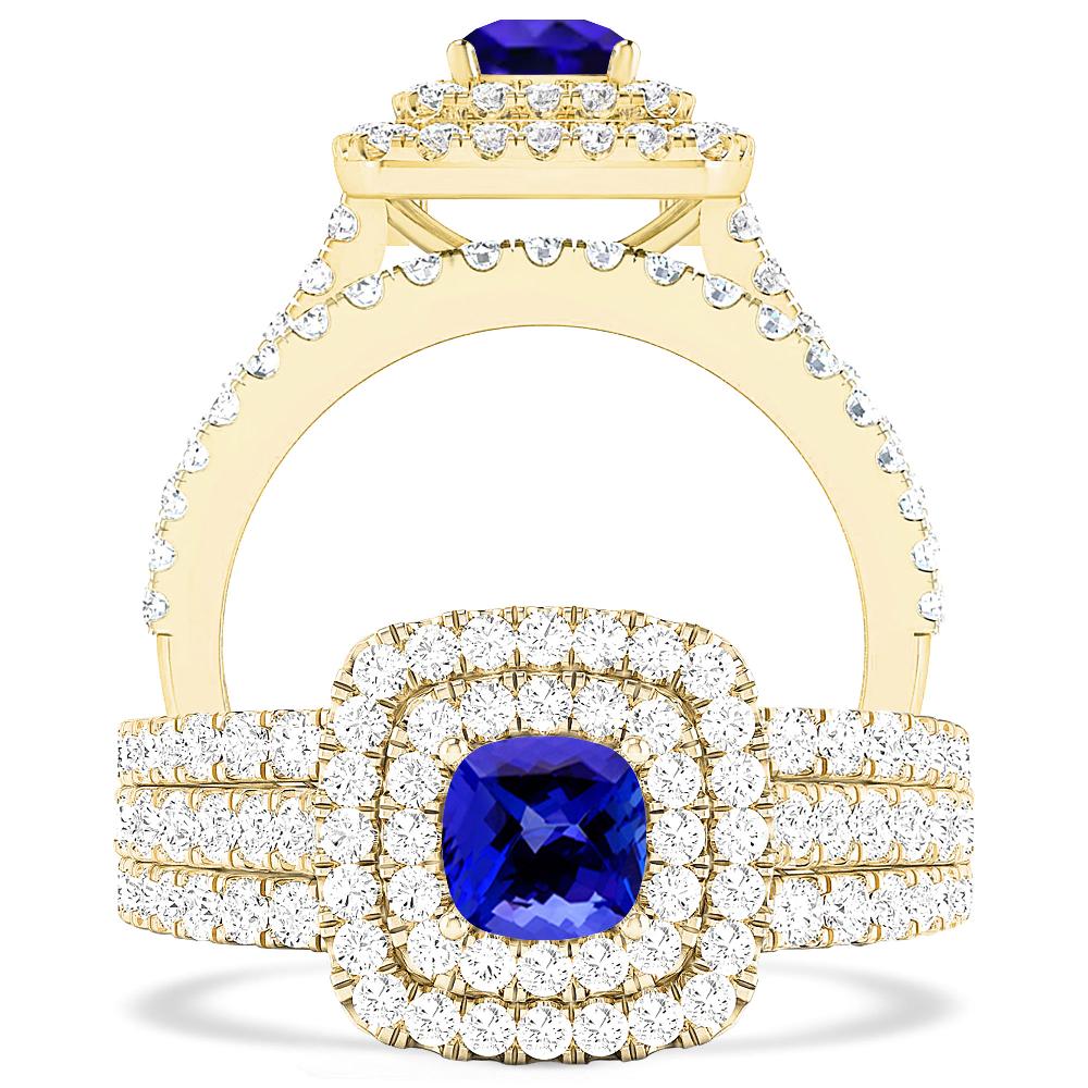 Yellow Gold - Tanzanite