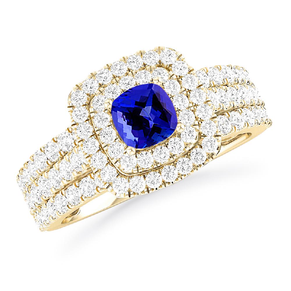 Yellow Gold - Tanzanite