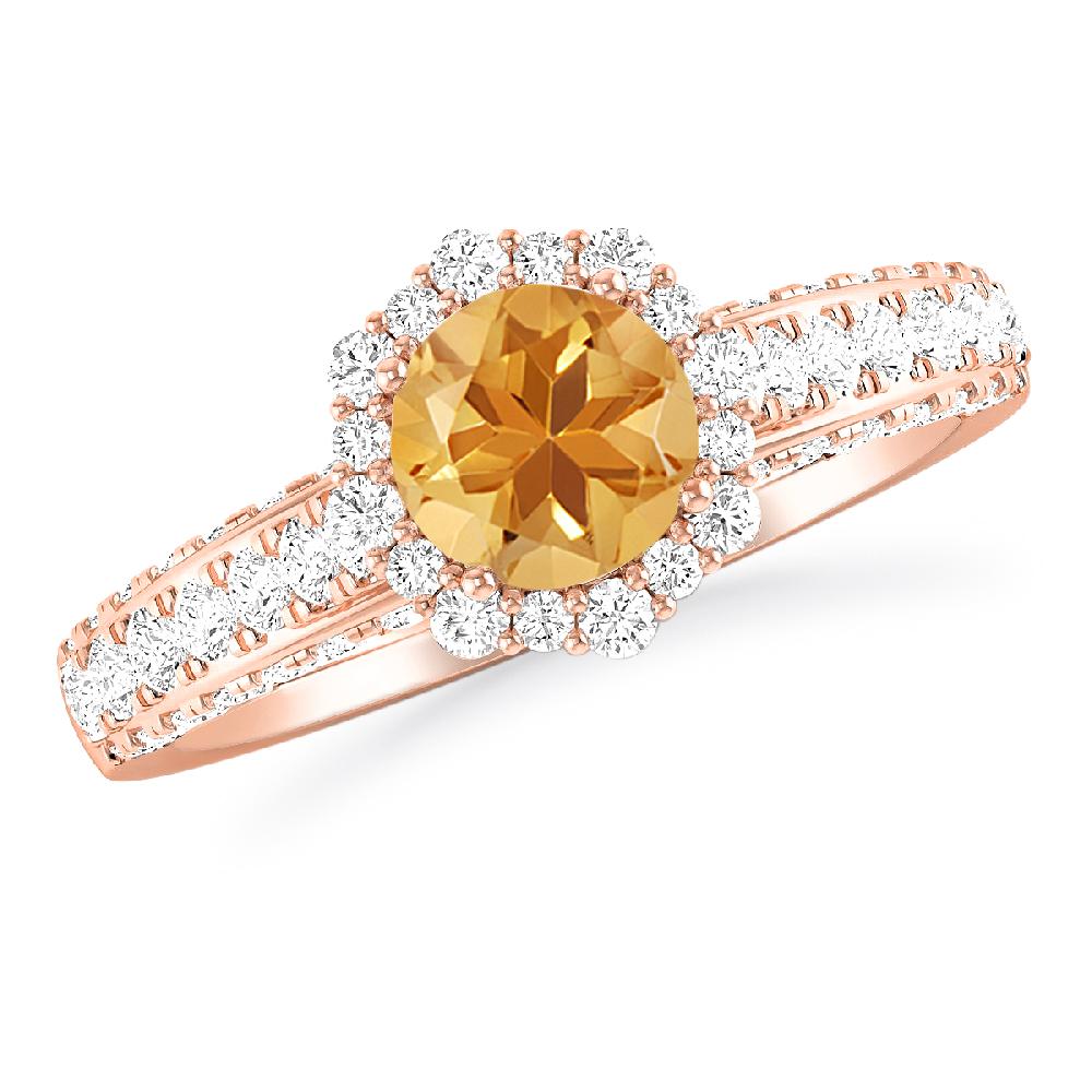 Rose Gold - Citrine