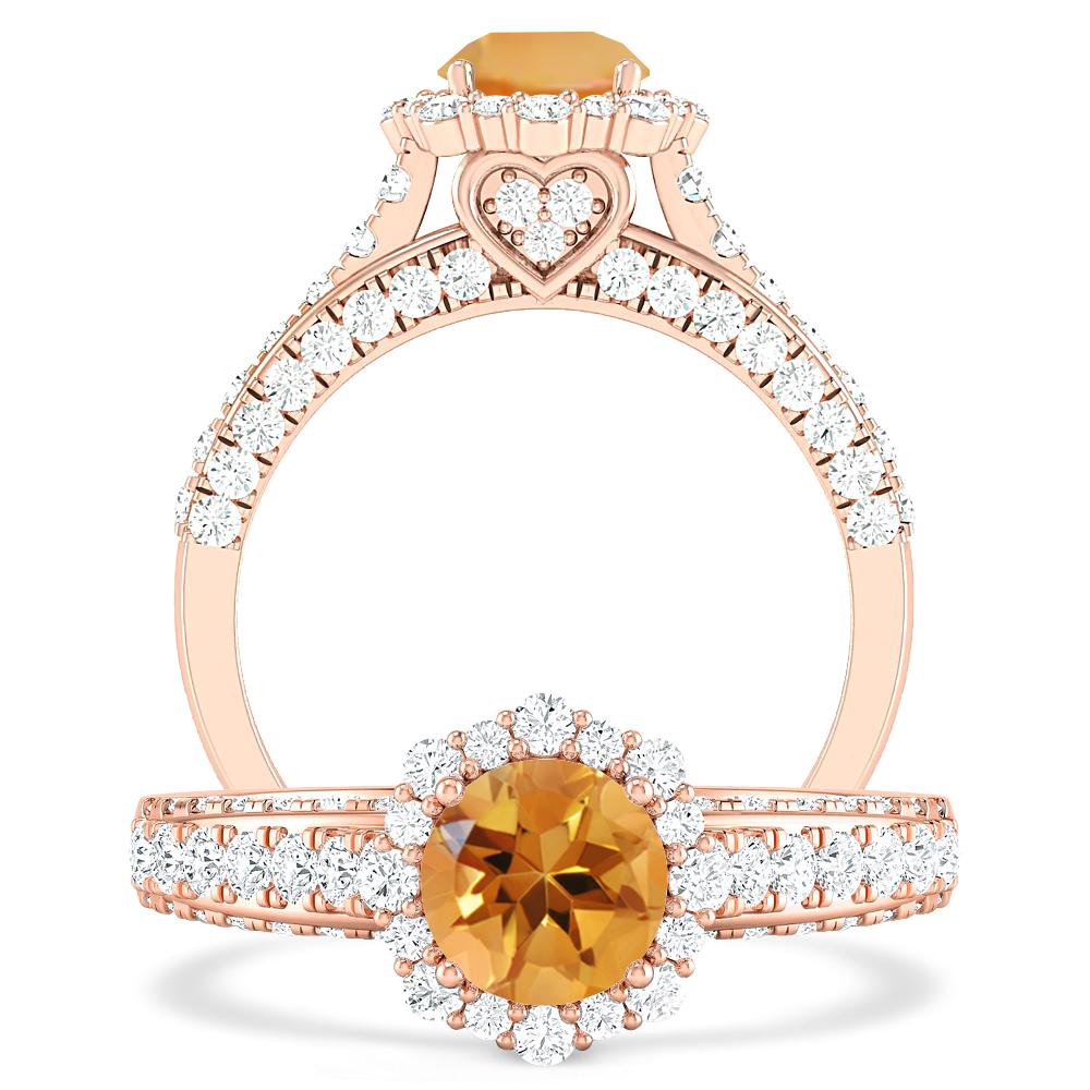 Rose Gold - Citrine