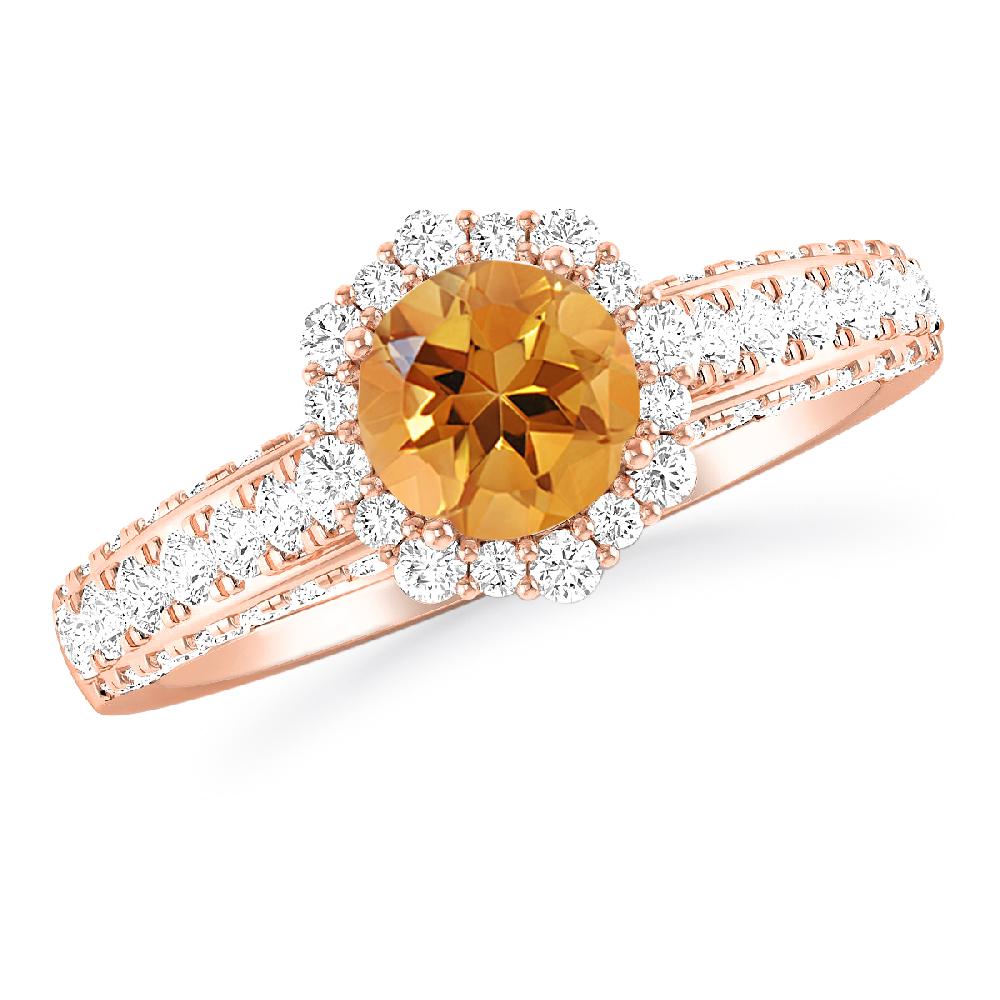 Rose Gold - Citrine