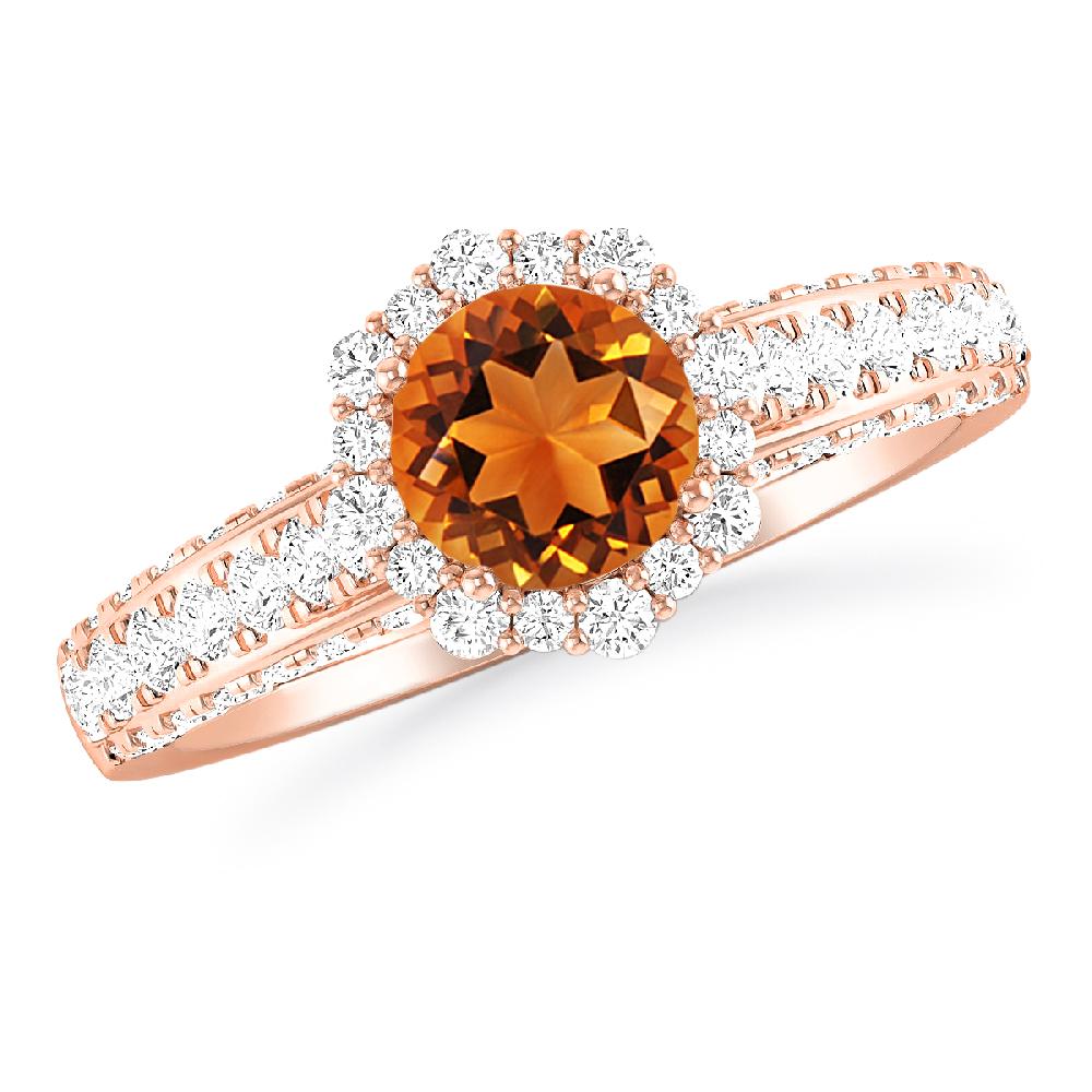 Rose Gold - Citrine