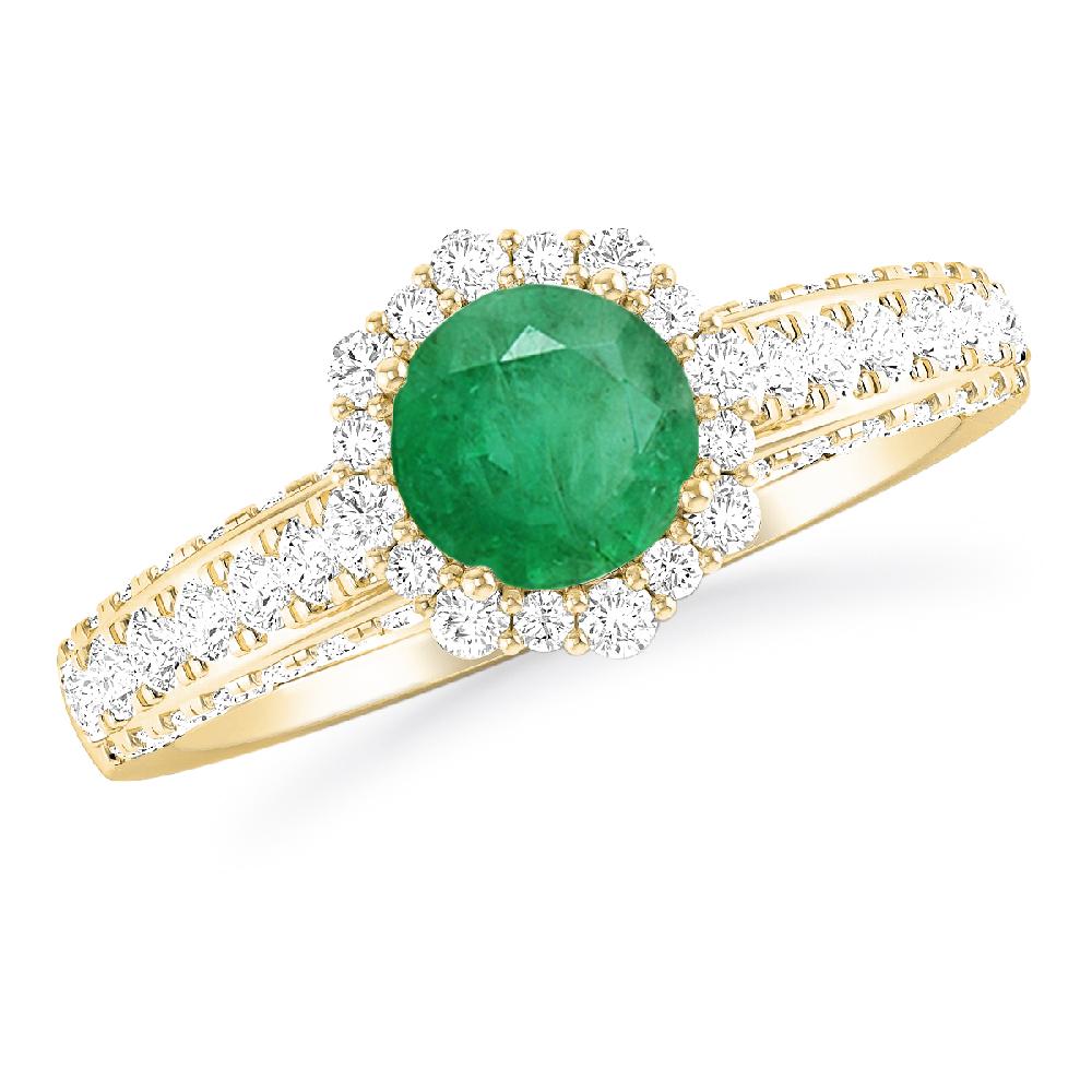 Yellow Gold - Emerald