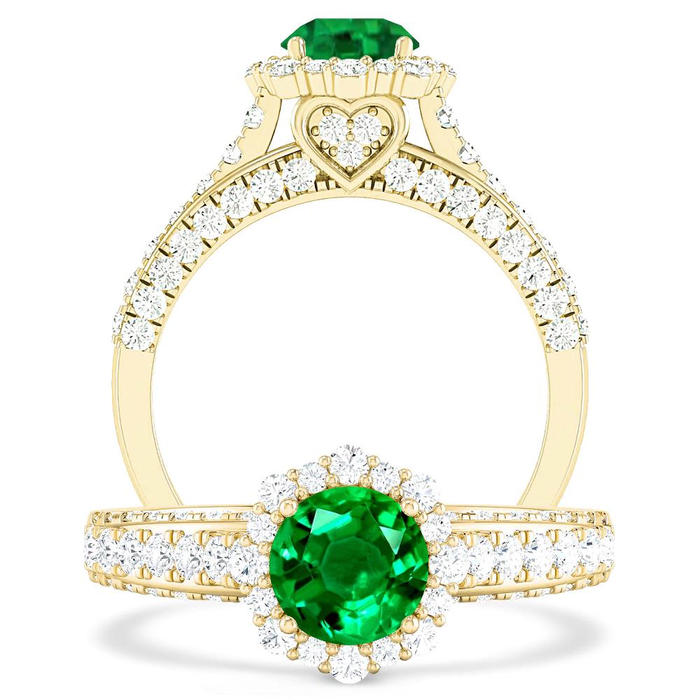 Yellow Gold - Emerald