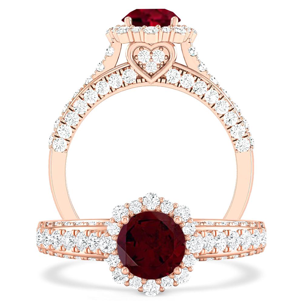 Rose Gold - Garnet