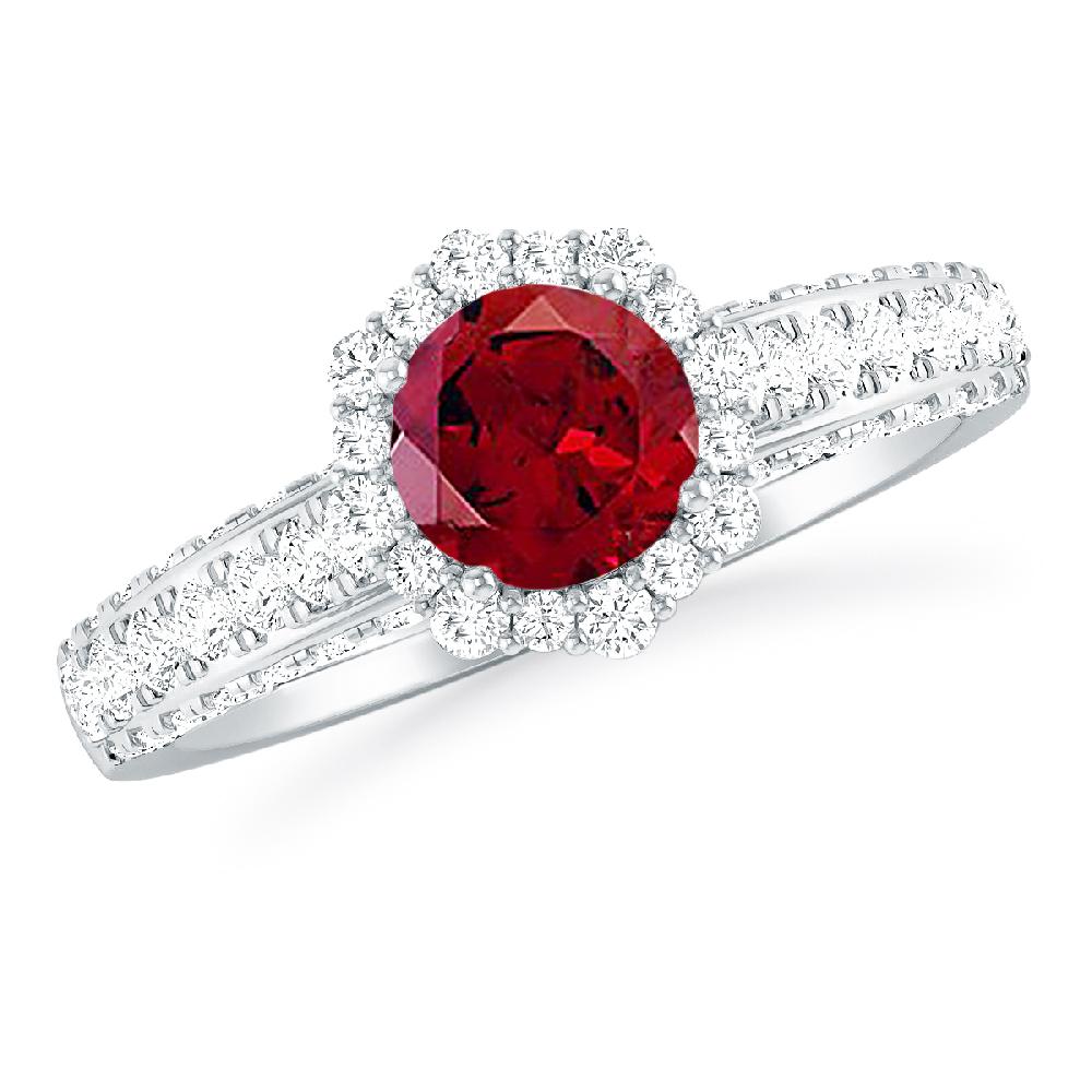 White Gold - Garnet