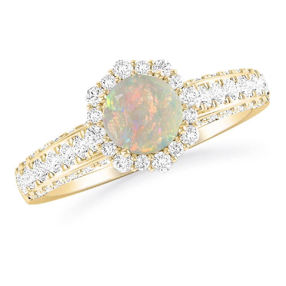 Yellow Gold - Opal