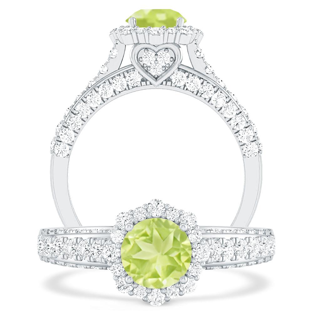 White Gold - Peridot