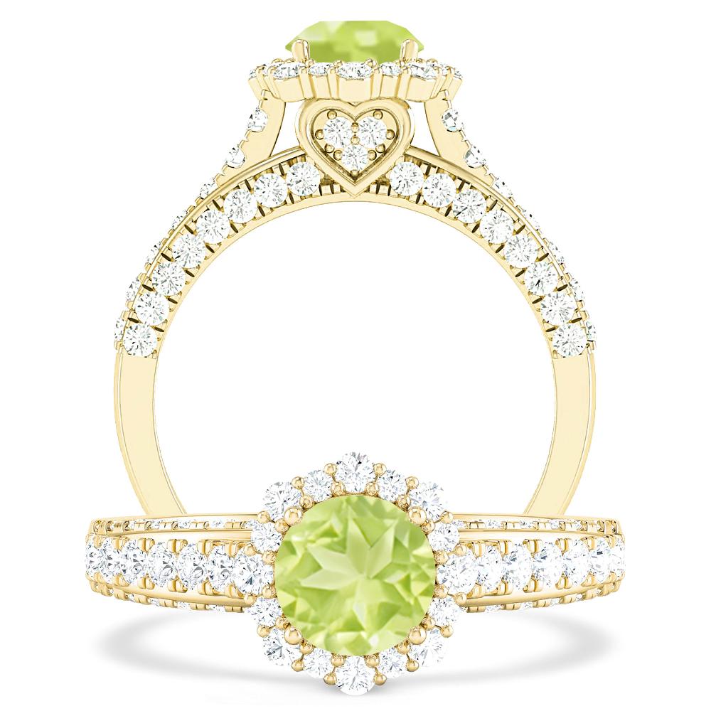 Yellow Gold - Peridot