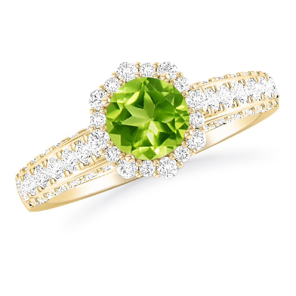 Yellow Gold - Peridot