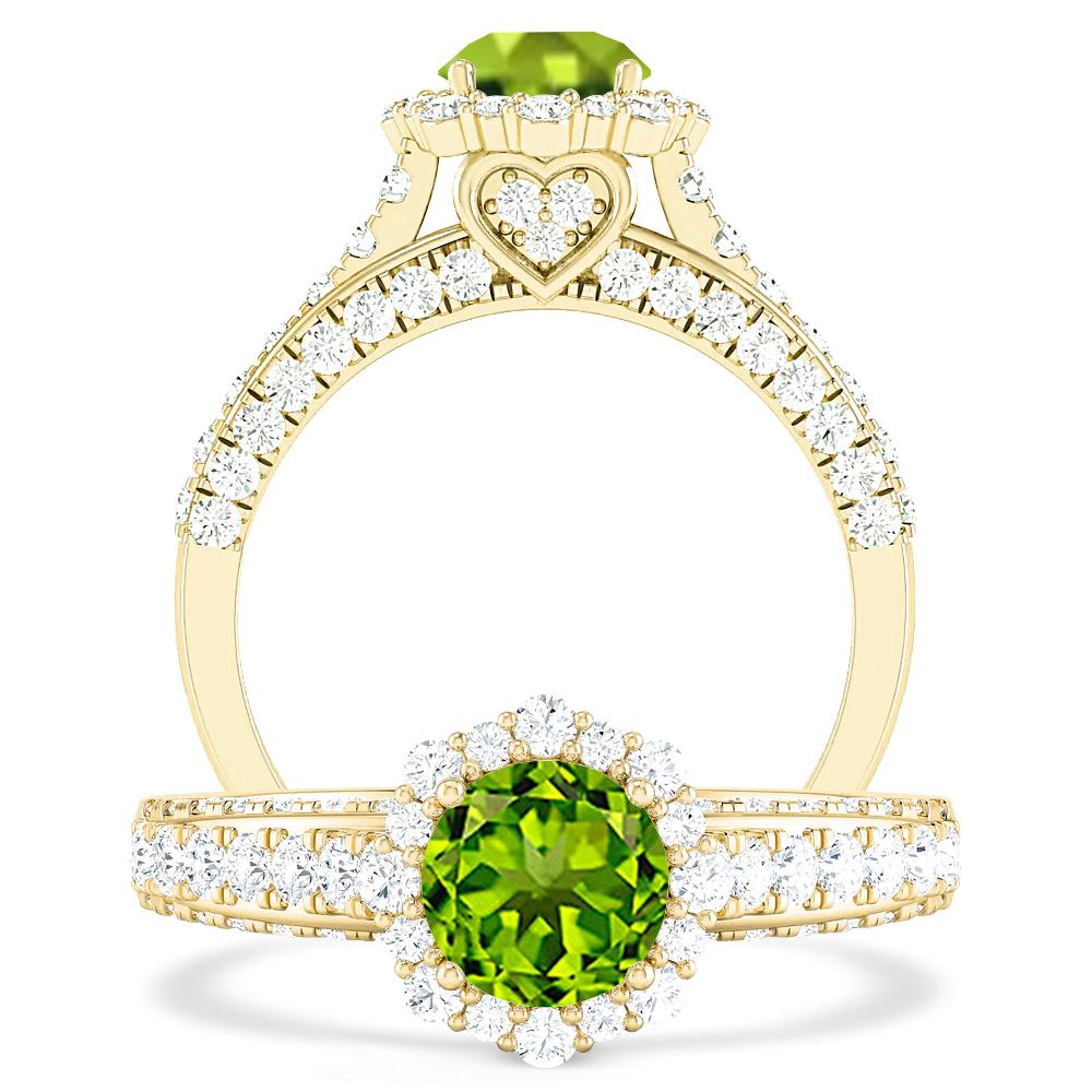 Yellow Gold - Peridot