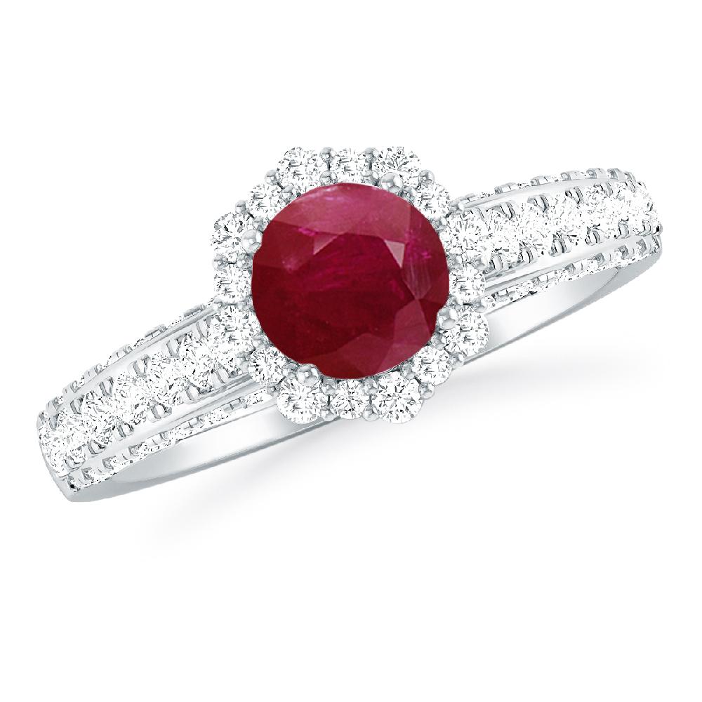 White Gold - Ruby