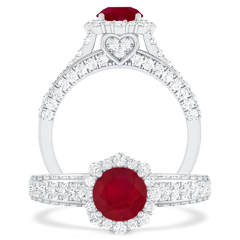 White Gold - Ruby