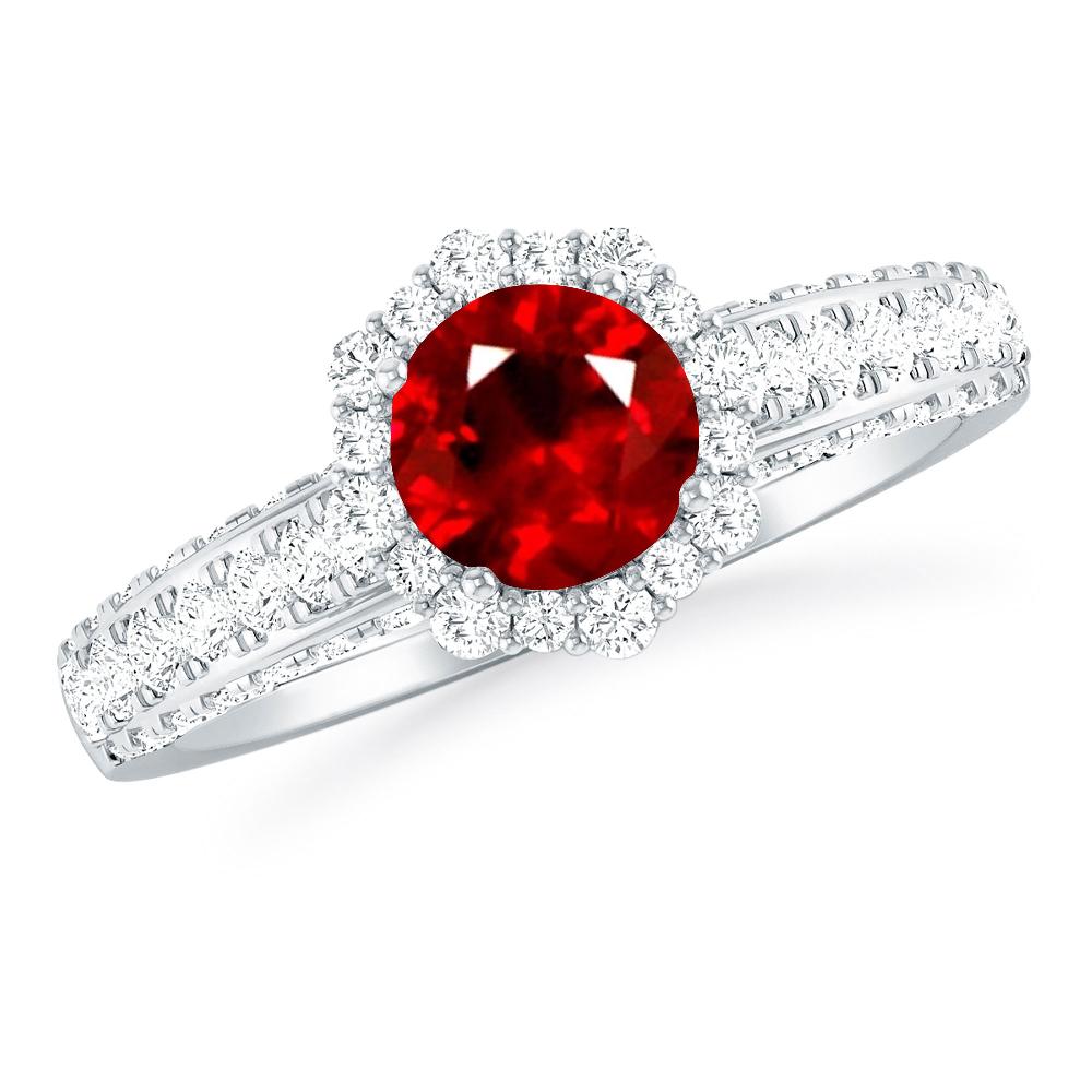 White Gold - Ruby