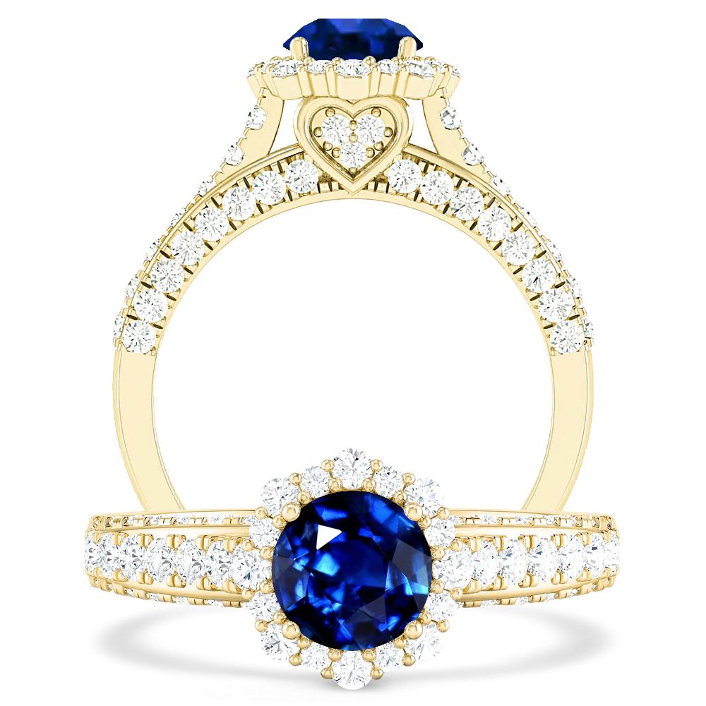 Yellow Gold - Sapphire