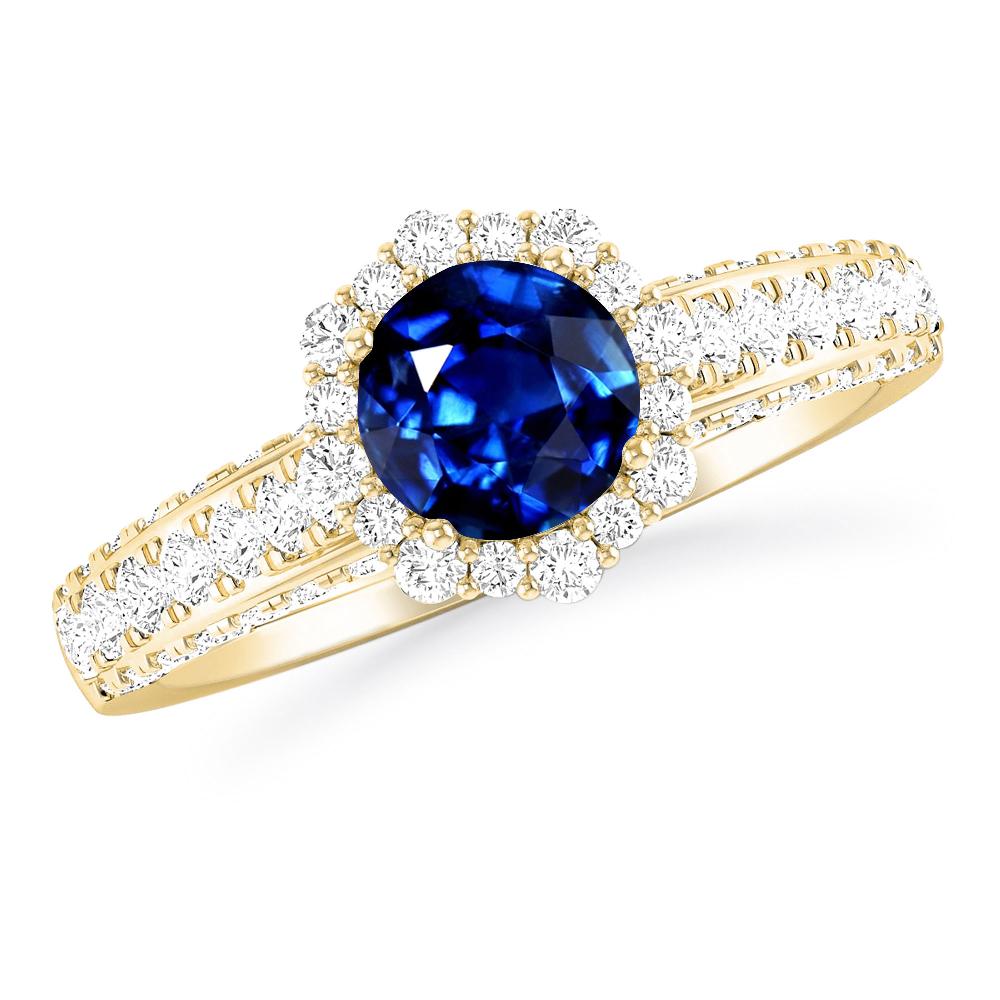 Yellow Gold - Sapphire