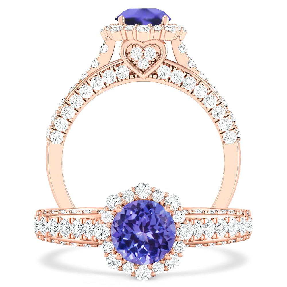 Rose Gold - Tanzanite