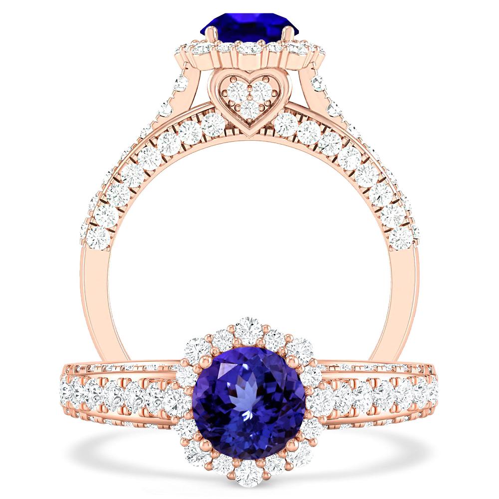 Rose Gold - Tanzanite