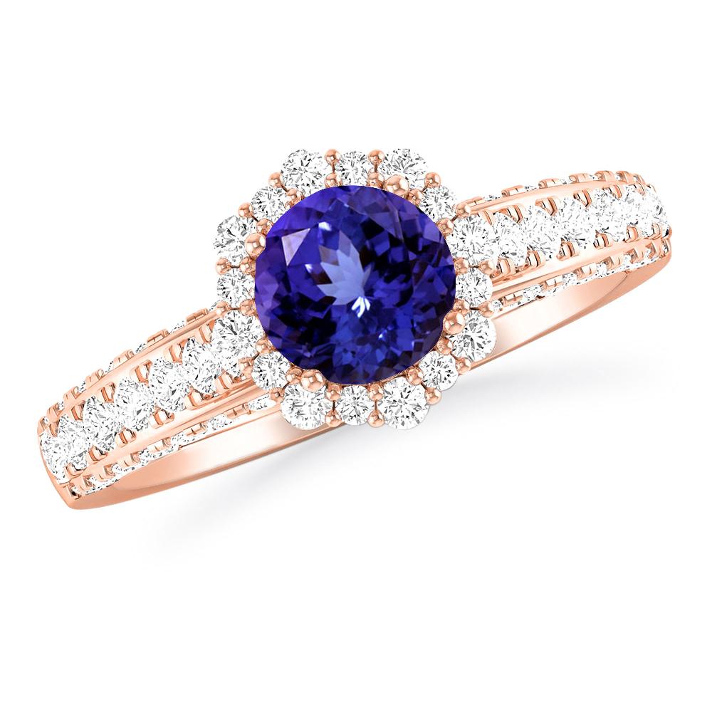 Rose Gold - Tanzanite