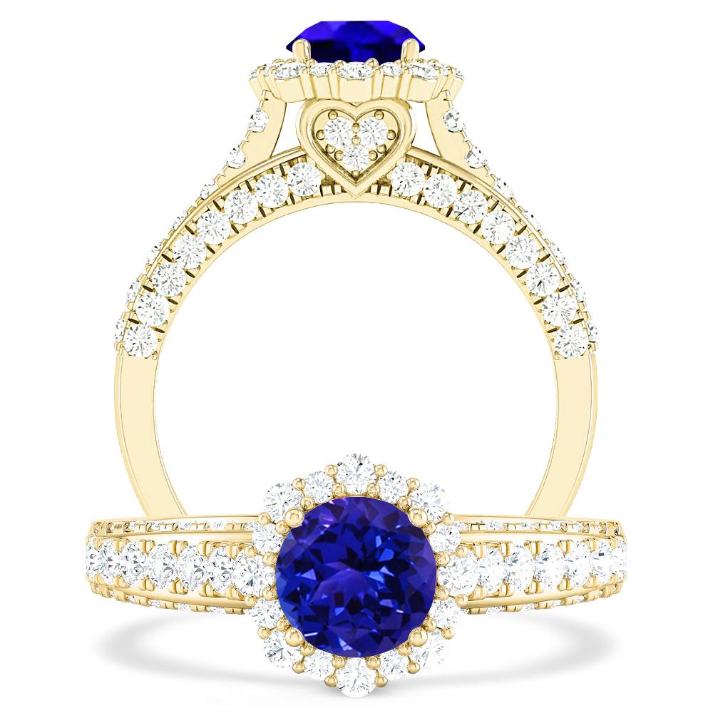 Yellow Gold - Tanzanite