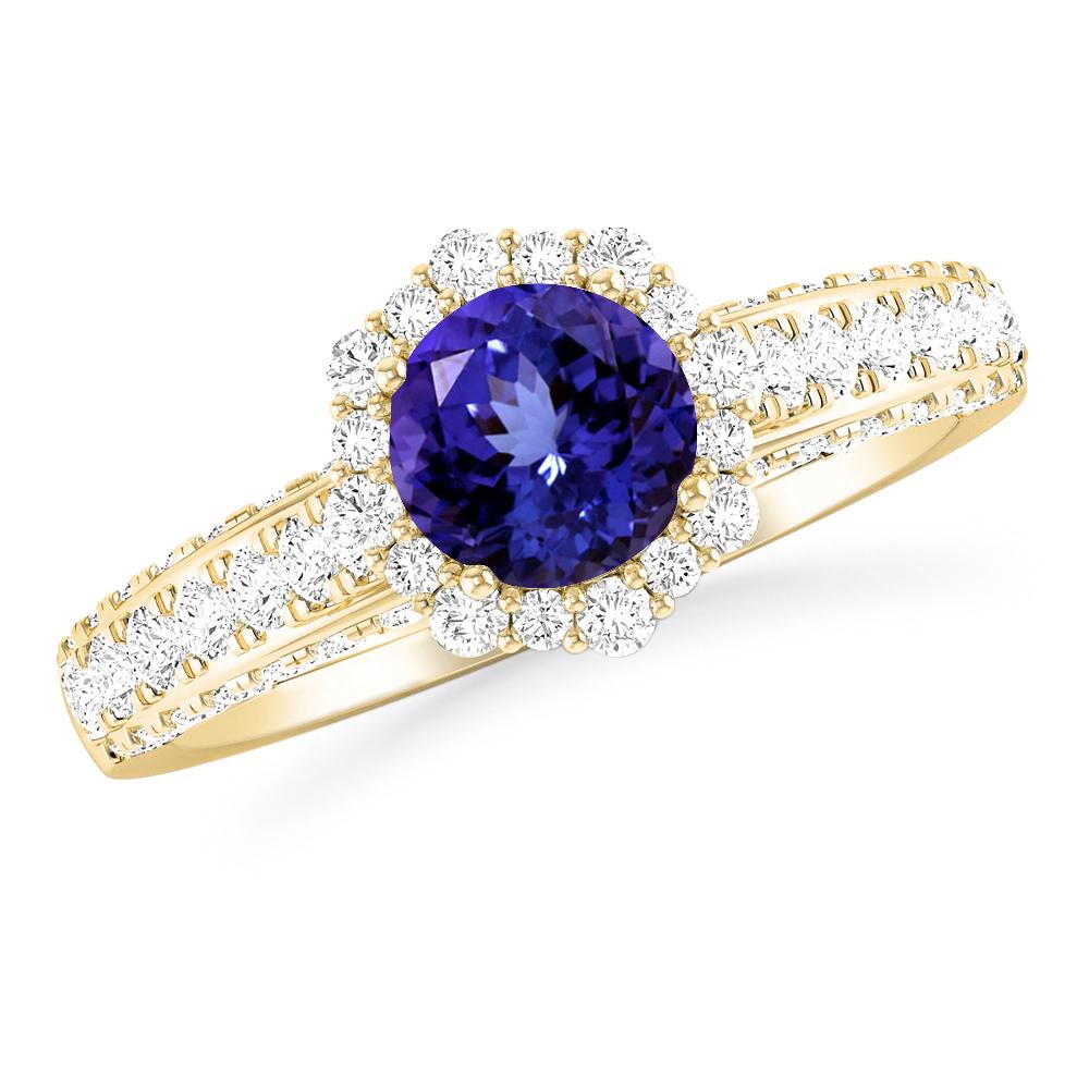 Yellow Gold - Tanzanite