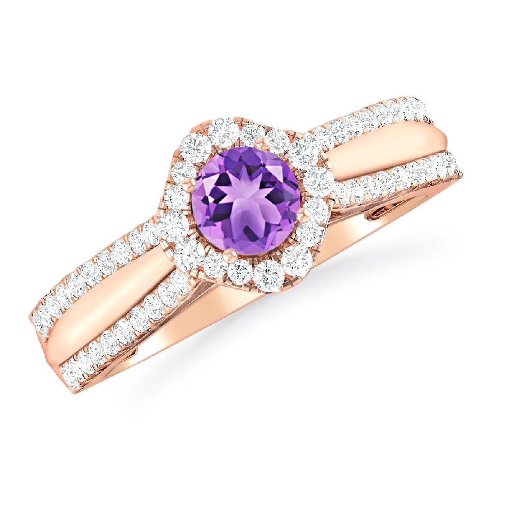 Rose Gold - Amethyst