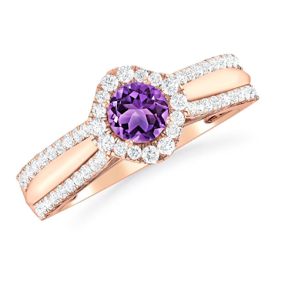 Rose Gold - Amethyst