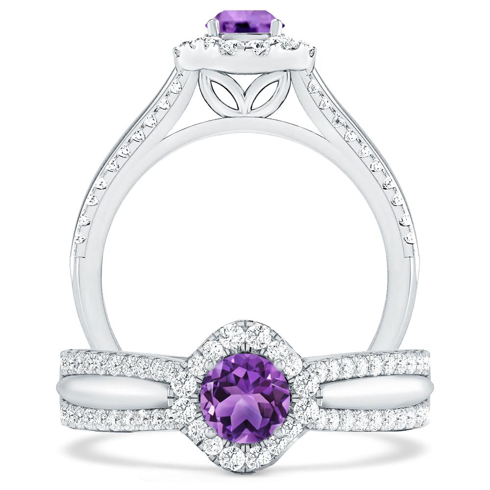 White Gold - Amethyst