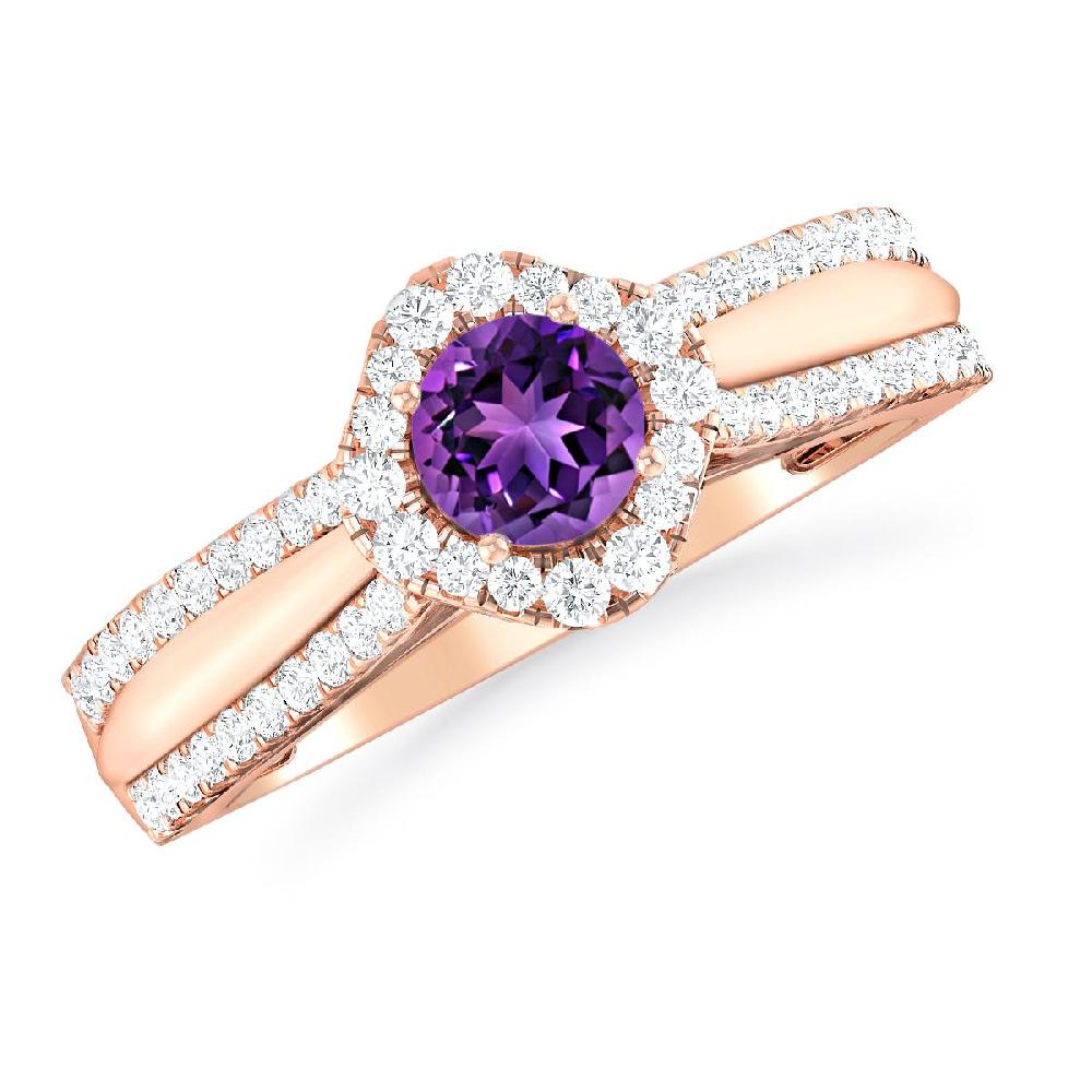 Rose Gold - Amethyst