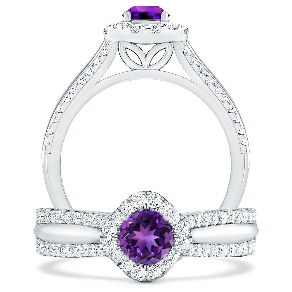 White Gold - Amethyst