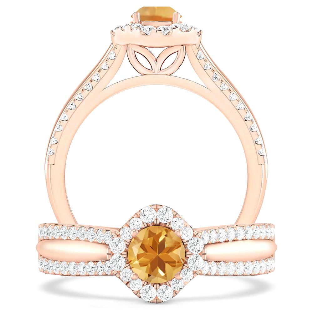 Rose Gold - Citrine