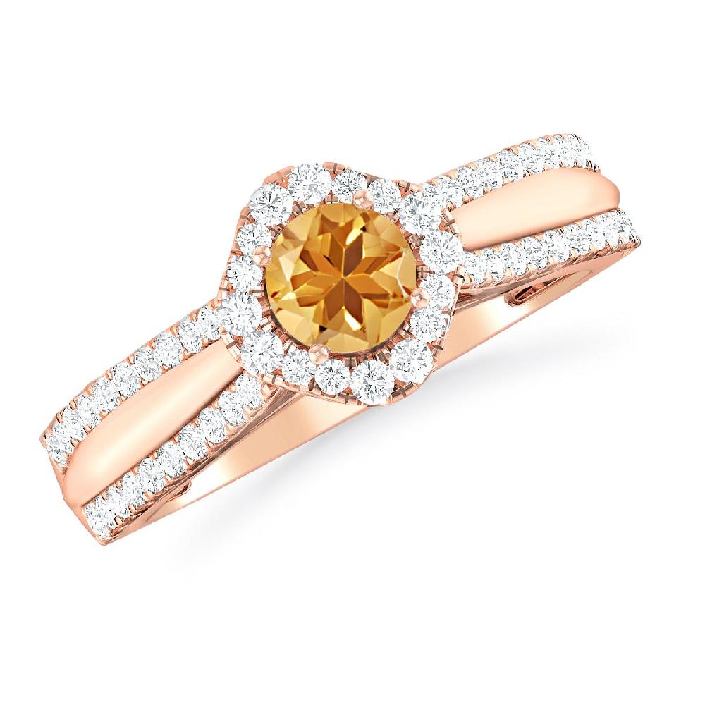 Rose Gold - Citrine