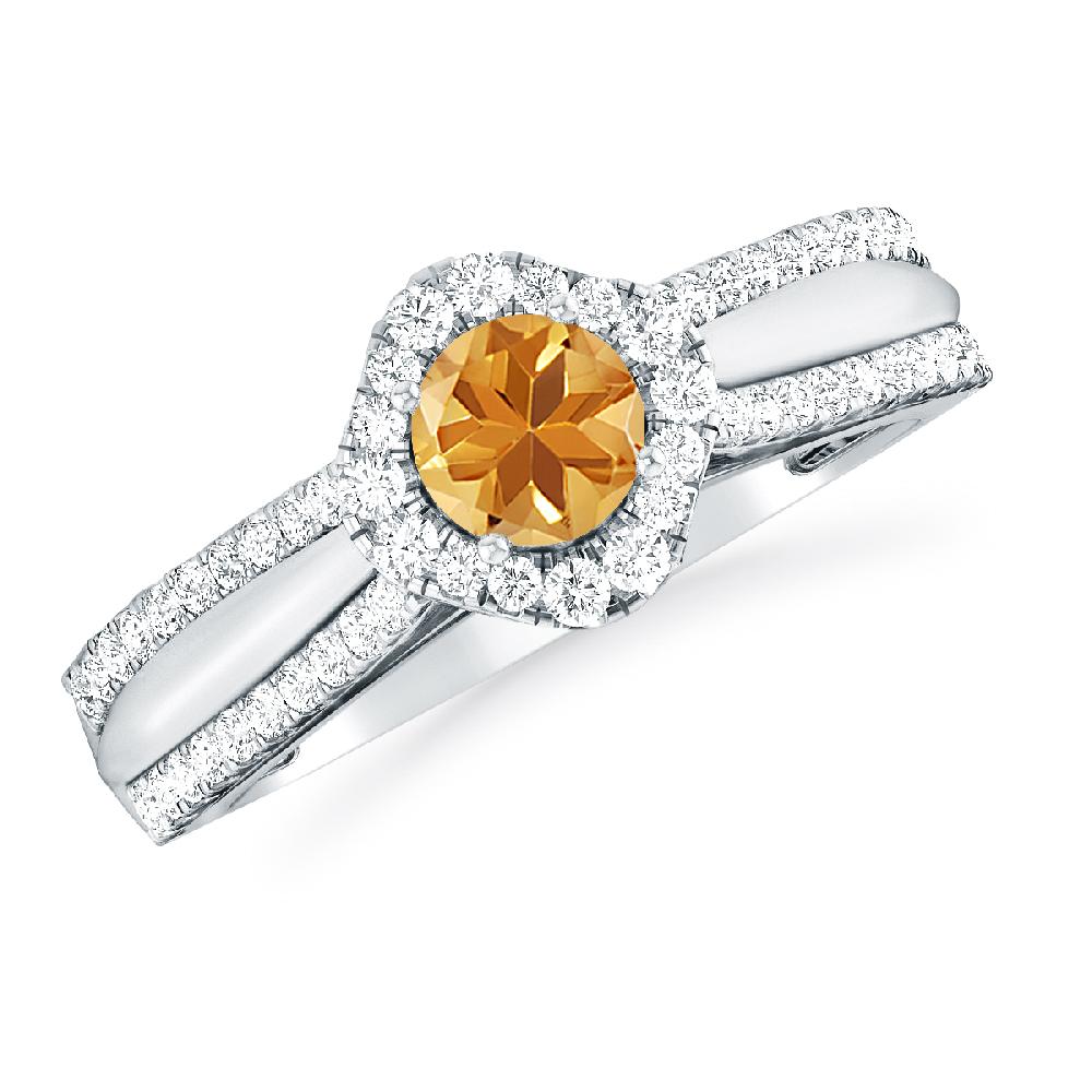 White Gold - Citrine