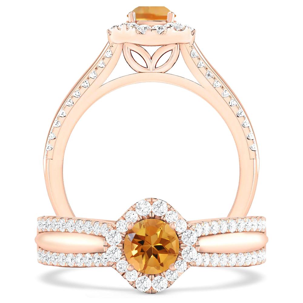 Rose Gold - Citrine