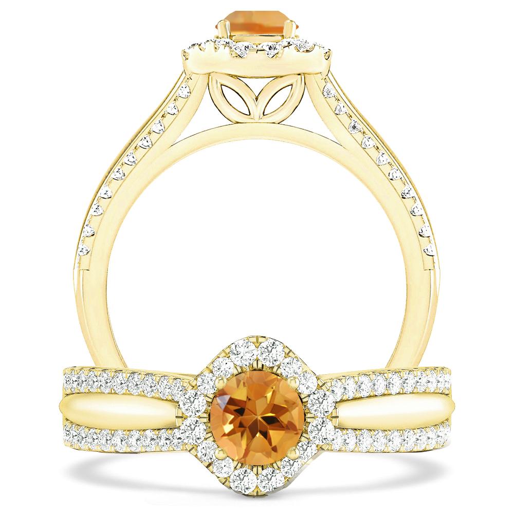 Yellow Gold - Citrine