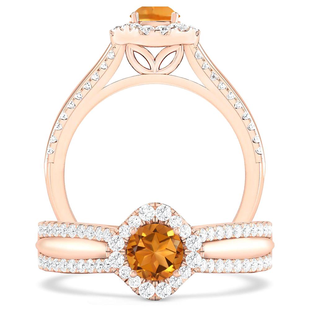 Rose Gold - Citrine