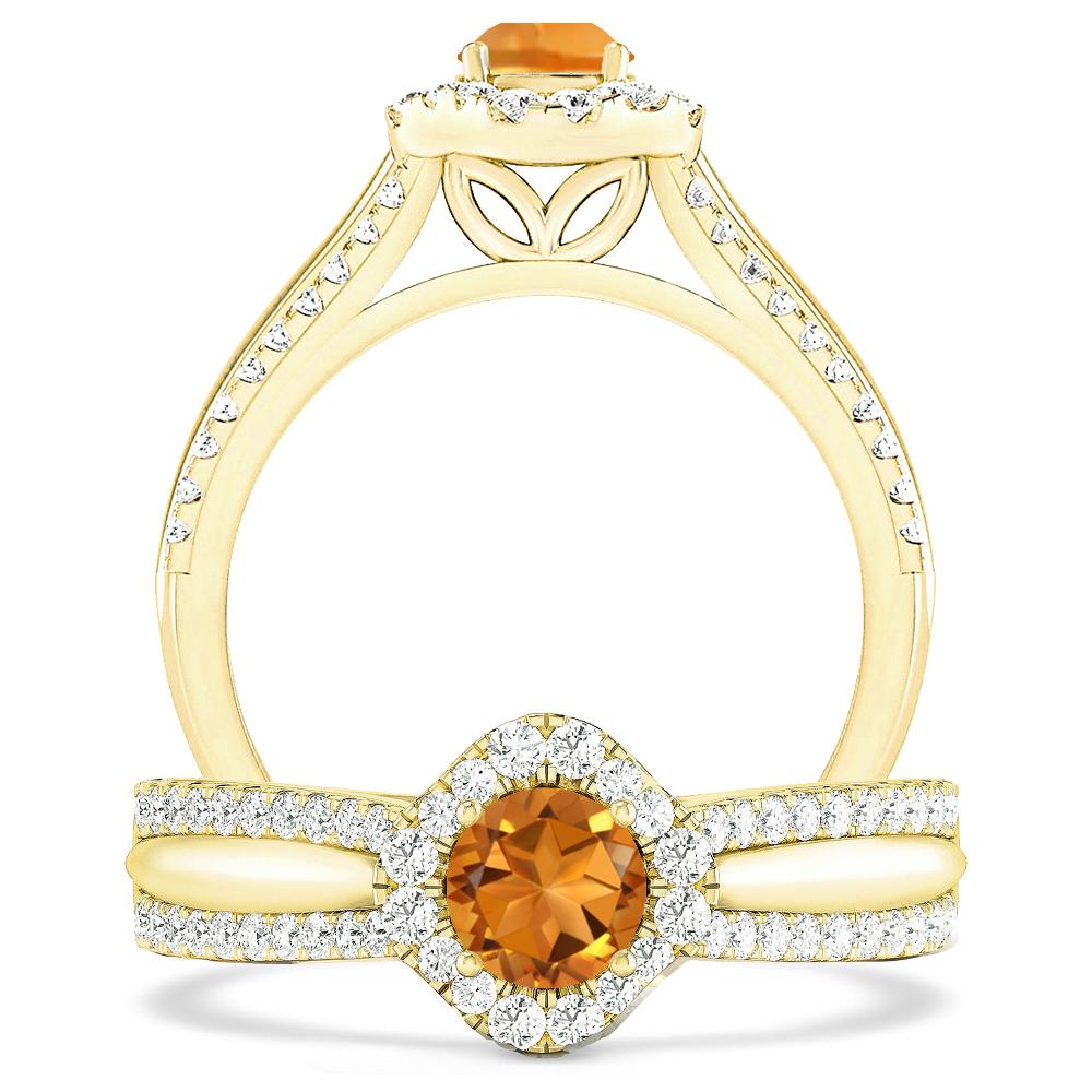 Yellow Gold - Citrine