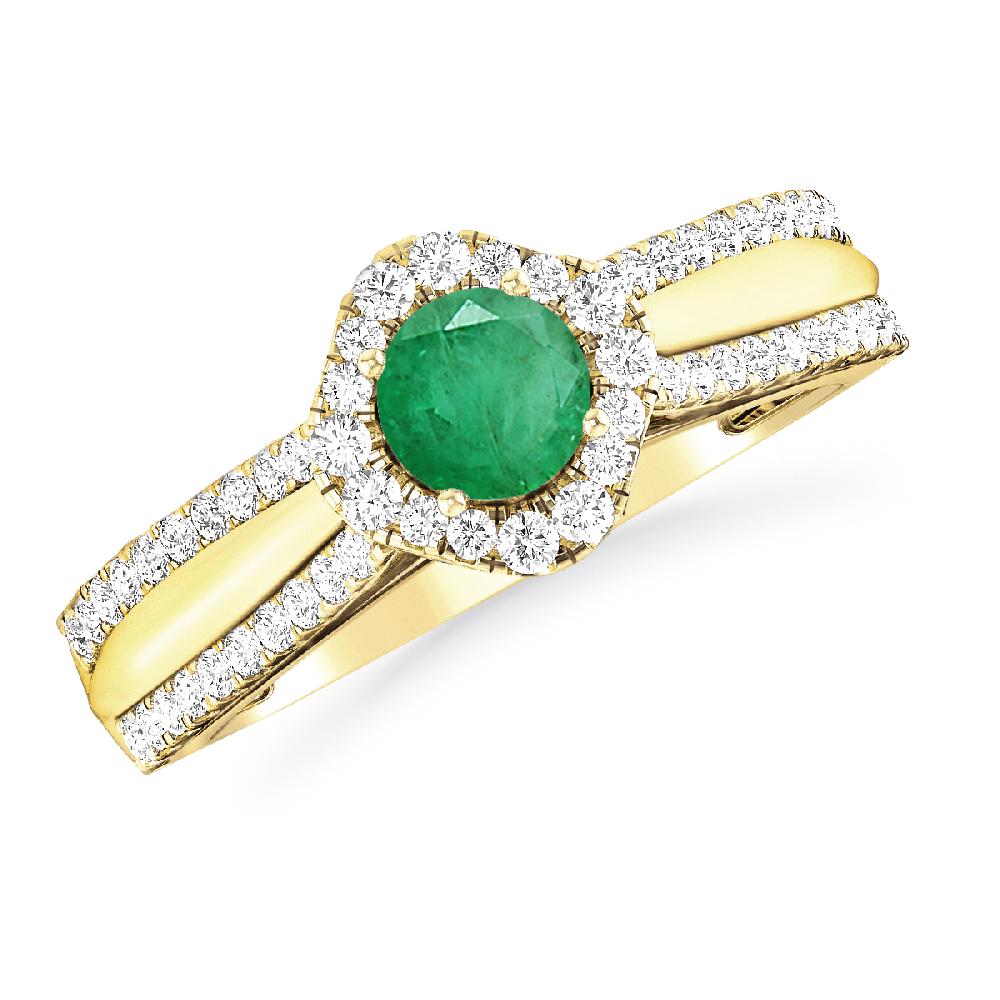 Yellow Gold - Emerald