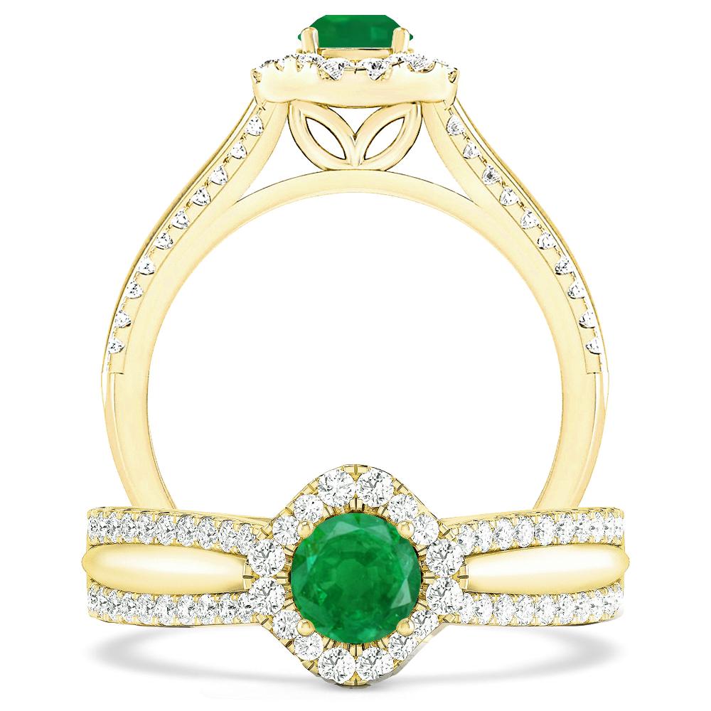 Yellow Gold - Emerald