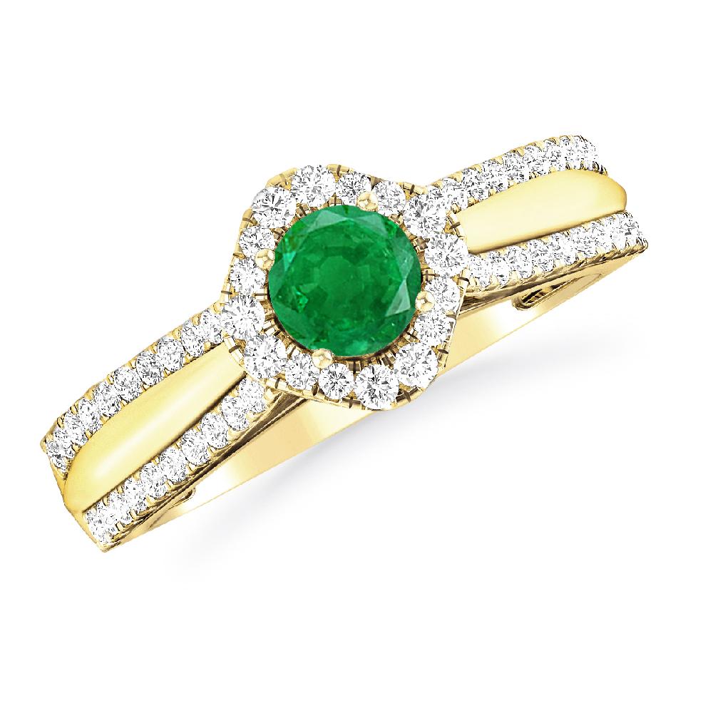 Yellow Gold - Emerald