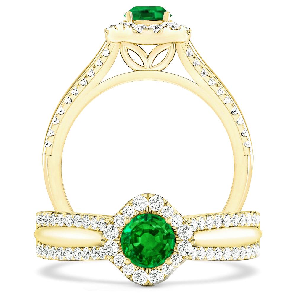 Yellow Gold - Emerald