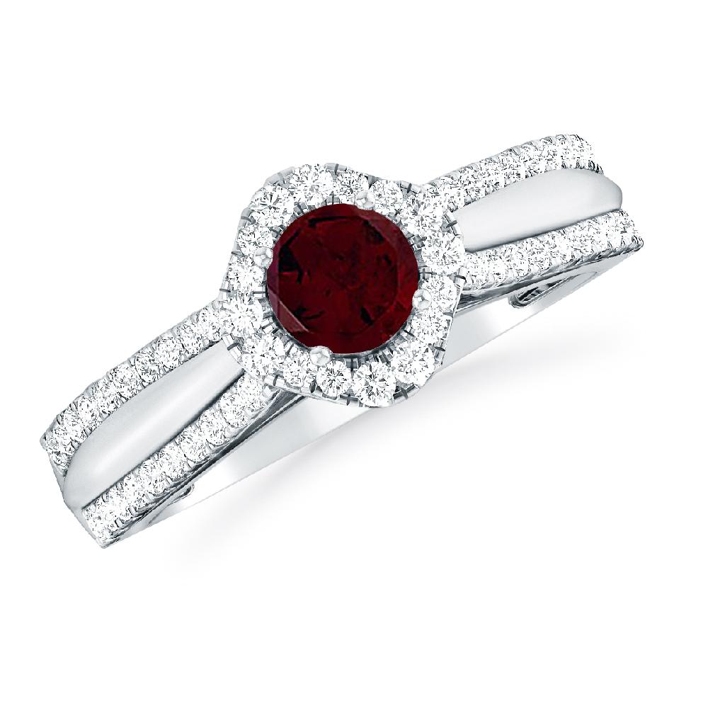 White Gold - Garnet