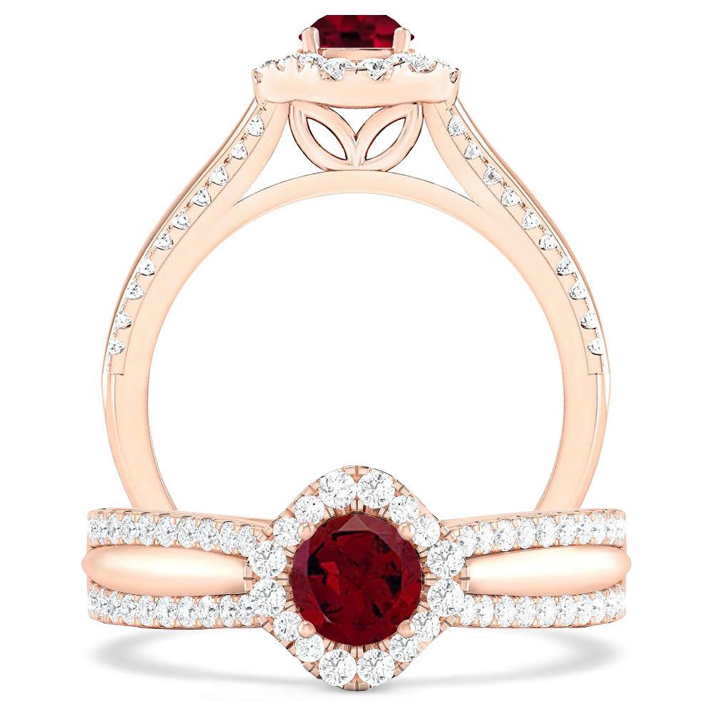 Rose Gold - Garnet