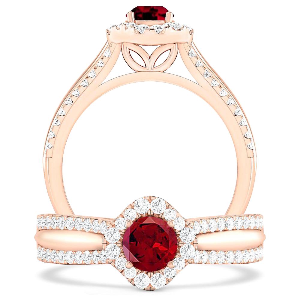 Rose Gold - Garnet