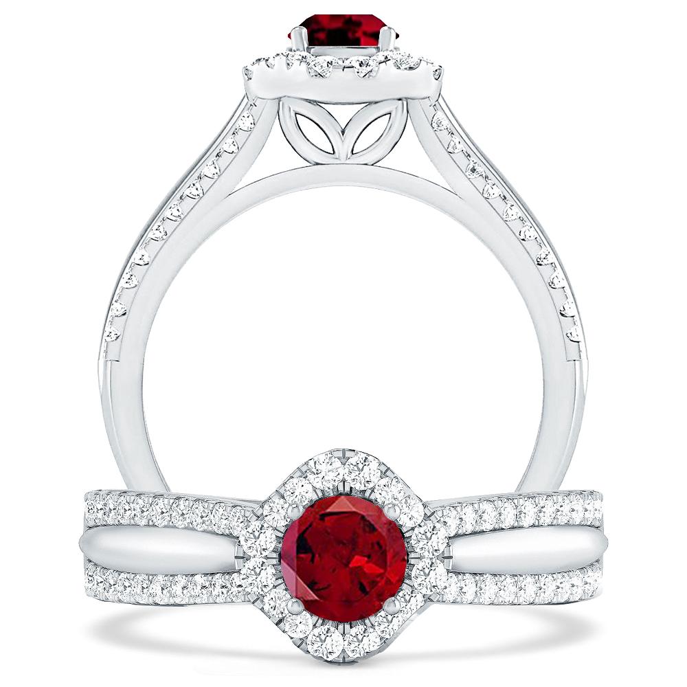 White Gold - Garnet