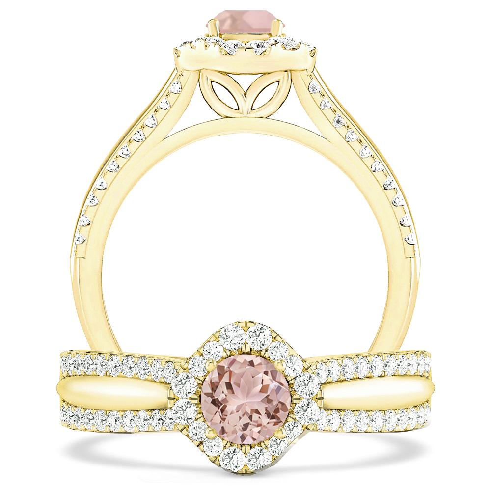 Yellow Gold - Morganite