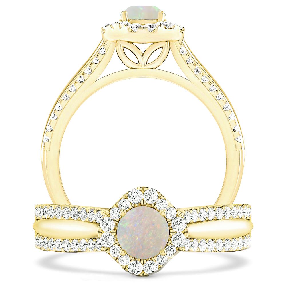 Yellow Gold - Opal