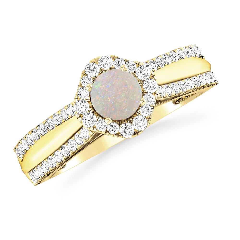 Yellow Gold - Opal